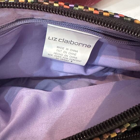 Liz Claiborne Woven Tapestry Shoulder Bag, Vintage Nostalgic Y2K Style - Picture 4 of 9